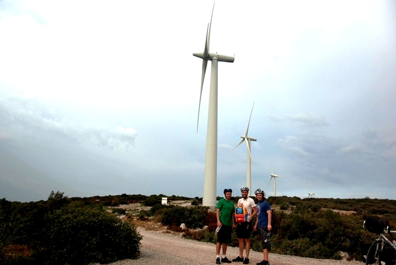 Windfarms - not good places for cycling!