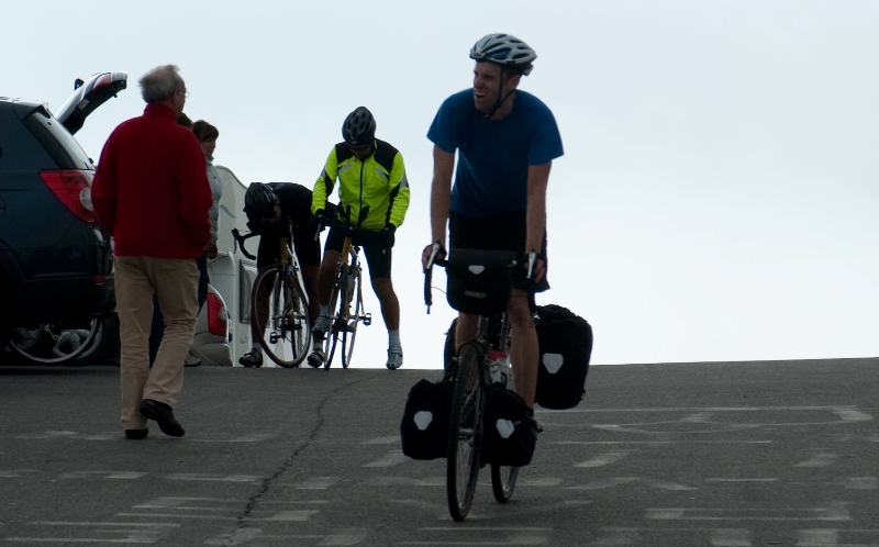 The Way to Pain I - Ben reaches the summit of Mont Ventoux