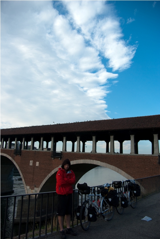 The covered bridge at Pavia