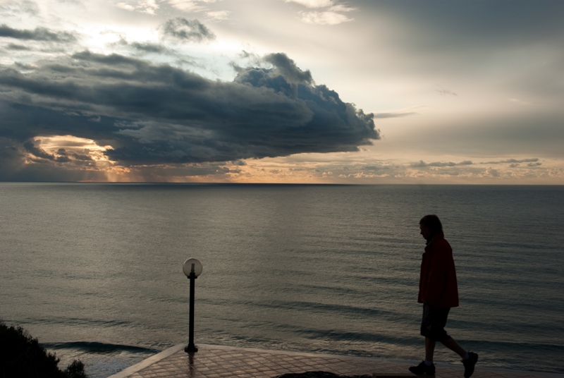 Early morning filming near Crotone