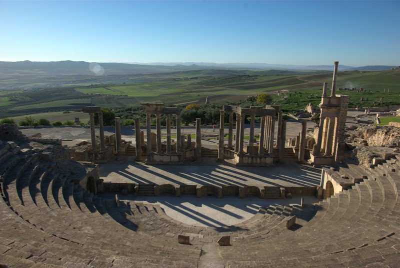 The theatre at Dougga