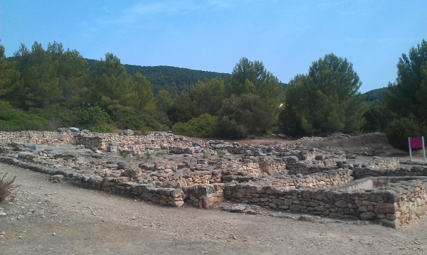 The ruins at Ses Paises de Cala d&#39;Hort, Ibiza