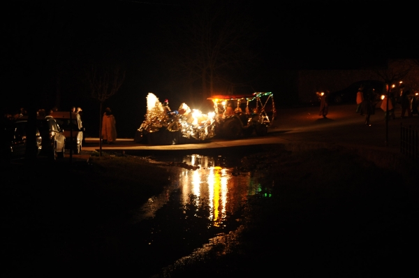 The &#39;Reyes Magos&#39; procession in a small village in Catalunya