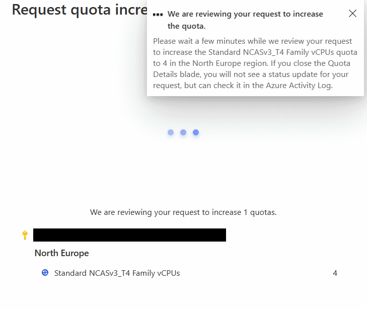 Azure Windows VMs request quota